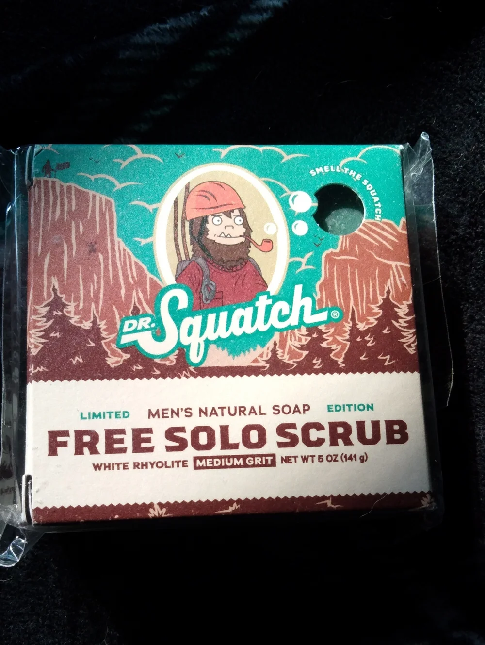 Dr. Squatch Free Solo Scrub Men's Natural Soap - Teal & Brown